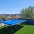 a pool on a lawn