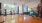 a gym with exercise equipment