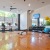 a gym with exercise equipment