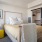 a bed in a room
